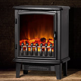 NNEDSZ Electric Fireplace Wood Heater Portable Fire Log Flame Effect Winter Warm 1800W