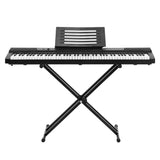 NNEDSZ 88 Keys Electronic Piano Keyboard Electric Holder Music Stand Touch Sensitive with Sustain pedal