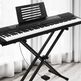 NNEDSZ 88 Keys Electronic Piano Keyboard Electric Holder Music Stand Touch Sensitive with Sustain pedal
