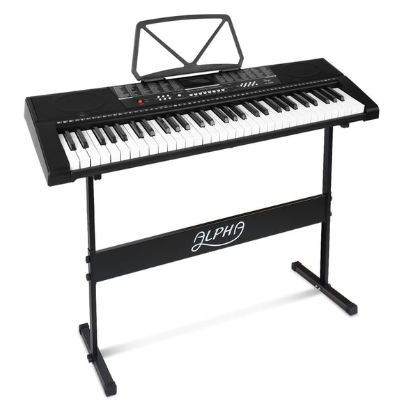 NNEDSZ 61 Keys Electronic Piano Keyboard LED Electric w/Holder Music Stand USB Port