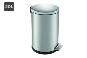 NNEKG EKO 20L Luna Step Deluxe Pedal Kitchen Rubbish Bin (Silver)