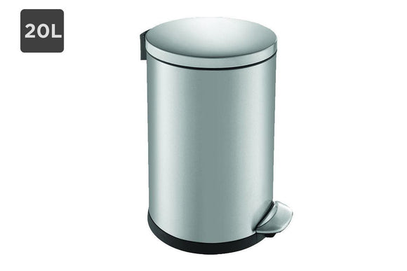 NNEKG EKO 20L Luna Step Deluxe Pedal Kitchen Rubbish Bin (Silver)