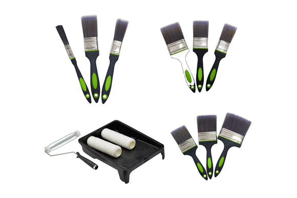 NNEKG Built 9pcs Paint Brush Set with 230mm Roller Kit
