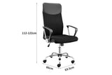 NNEKG Designer High Back Mesh Office Chair (Black)