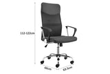 NNEKG Designer High Back Mesh Office Chair (Grey)