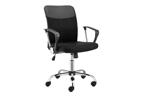 NNEKG Designer Low Back Mesh Office Chair (Black)