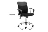 NNEKG Designer Low Back Mesh Office Chair (Black)
