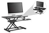 NNEKG Pro Height Adjustable Sit Stand Desk Riser (Large Black)