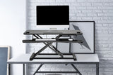 NNEKG Pro Height Adjustable Sit Stand Desk Riser (Large Black)