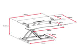 NNEKG Pro Height Adjustable Sit Stand Desk Riser (Large White)