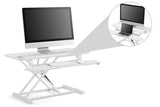 NNEKG Pro Height Adjustable Sit Stand Desk Riser (Large White)