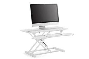 NNEKG Pro Height Adjustable Sit Stand Desk Riser (Large White)