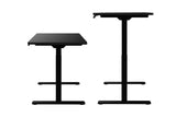 NNEKGE Dual Motor 2 Section Leg Standing Desk (Black)