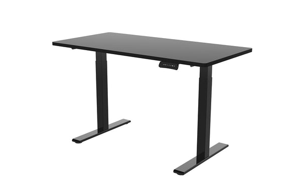 NNEKGE Dual Motor 2 Section Leg Standing Desk (Black)