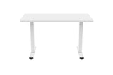NNEKGE Dual Motor 2 Section Leg Standing Desk (White)