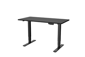NNEKGE Dual Motor 3 Section Leg Standing Desk (Black)