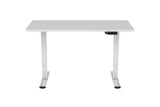 NNEKGE Dual Motor 3 Section Leg Standing Desk (White)