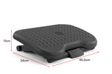 NNEKGE Ergonomic Adjustable Footrest (Charcoal)