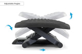 NNEKGE Ergonomic Adjustable Footrest (Charcoal)
