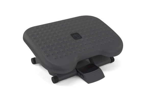 NNEKGE Ergonomic Adjustable Footrest (Charcoal)