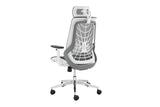 NNEKGE Elliot Office Chair (White Frame Grey)