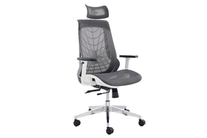 NNEKGE Elliot Office Chair (White Frame Grey)
