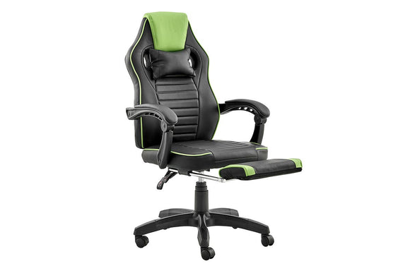 NNEKGE Tempest Gaming Chair (Black Green)