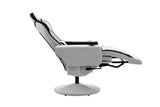 NNEKGE Hotshot Recliner Gaming Chair (Black Light Grey Fabric)