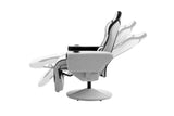 NNEKGE Hotshot Recliner Gaming Chair (Black Light Grey Fabric)