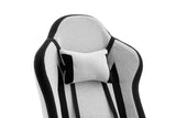 NNEKGE Hotshot Recliner Gaming Chair (Black Light Grey Fabric)