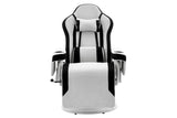 NNEKGE Hotshot Recliner Gaming Chair (Black Light Grey Fabric)