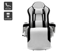 NNEKGE Hotshot Recliner Gaming Chair (Black Light Grey Fabric)