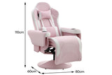 NNEKG Hotshot Recliner Gaming Chair (Pink White)
