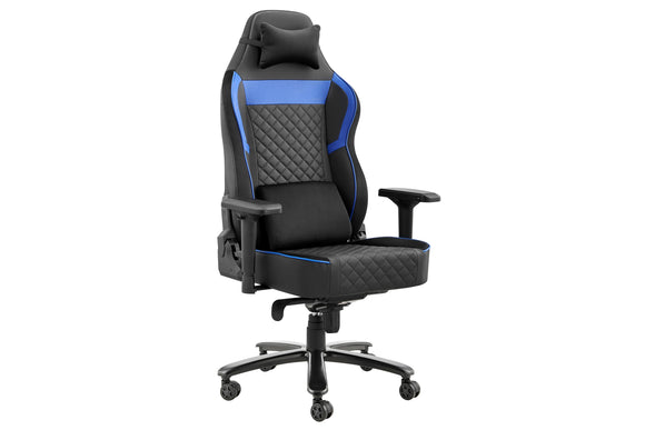 NNEKG Morpheus Premium Quilted Gaming Chair (Black Blue)