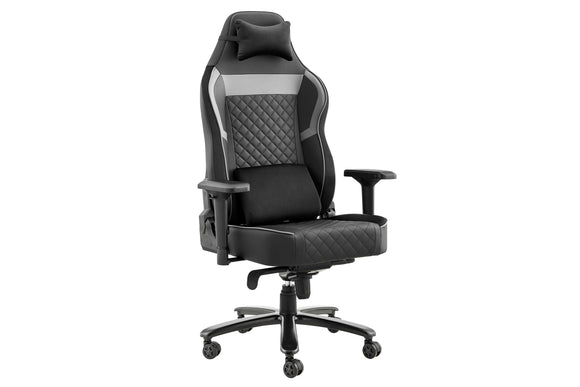 NNEKG Morpheus Premium Quilted Gaming Chair (Black Grey)