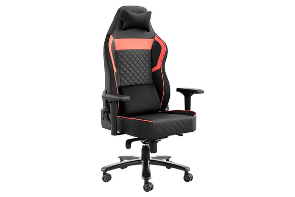 NNEKG Morpheus Premium Quilted Gaming Chair (Black Red)