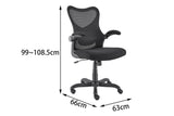 NNEKG Palo Alto Low Back Office Chair (Black)