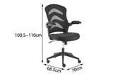 NNEKGE Santa Clara Low Back Office Chair (Black)