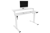 NNEKGE Standing Split Desk (White White)