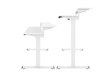 NNEKGE Standing Split Desk (White White)