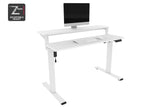 NNEKGE Standing Split Desk (White White)