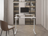 NNEKGE Standing Split Desk (White White)
