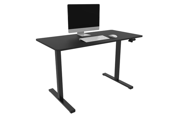 NNEKG Standing Manual Desk (Black Black)