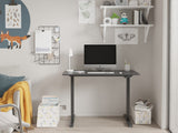 NNEKG Standing Manual Desk (Black Black)