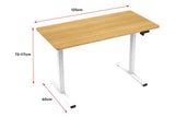 NNEKG Standing Manual Desk (Natural White)