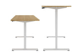 NNEKG Standing Manual Desk (Natural White)