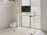 NNEKG Standing Manual Desk (Natural White)