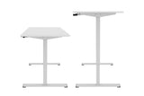 NNEKG Standing Manual Desk (White White)