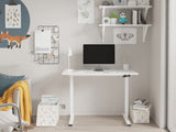 NNEKG Standing Manual Desk (White White)