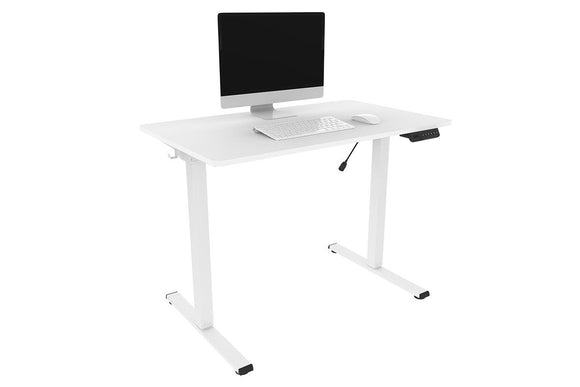 NNEKGE ET150 Series Standing Desk with USB Port (White White)